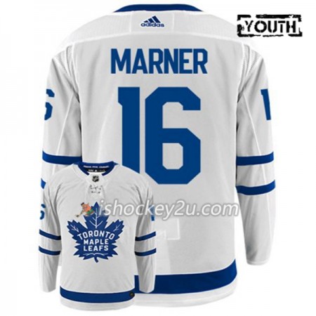 Børn NHL Toronto Maple Leafs Trøje MITCHELL MARNER 16 Adidas Hvid Authentic